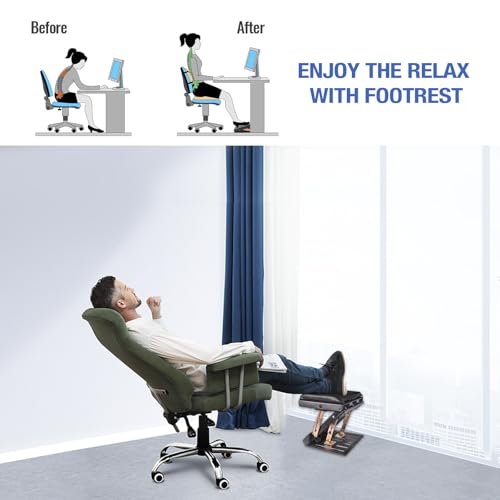Ergonomic Foldable Footrest for Under Desk Work
| 4-Level Height Adjustable Desk Foot Stool for Office and Gaming
| Sof