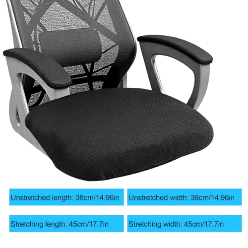Black Elastic Anti-Dust Office Chair Cover Removable Washable for Desk Chairs Seat
Black Anti-Dust Elastic Office Chair
